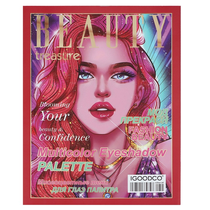 Paleta de farduri 90 culori, IGOODCO, multifunctionala, solida