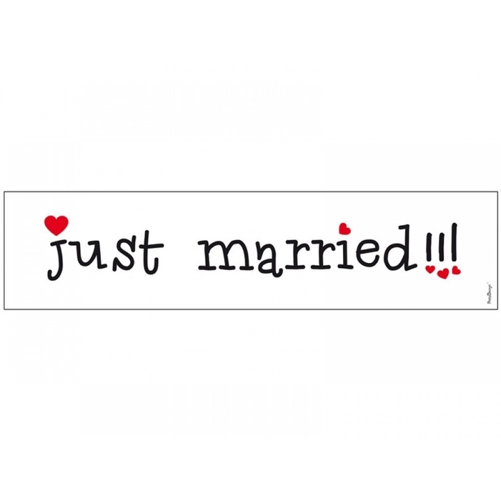 Numere de masina '' JUST MARRIED'', 2 buc