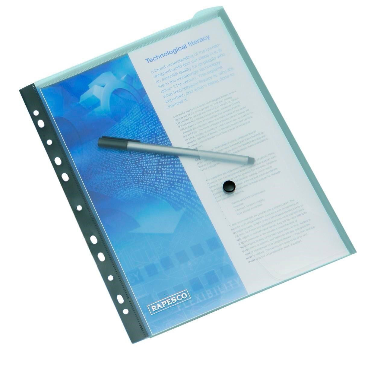 Folie protectie Rapesco cu buton, ranforsare speciala