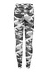 Urban Classics, Colanti cu model camuflaj, Alb/Negru/Gri