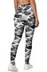 Urban Classics, Colanti cu model camuflaj, Alb/Negru/Gri