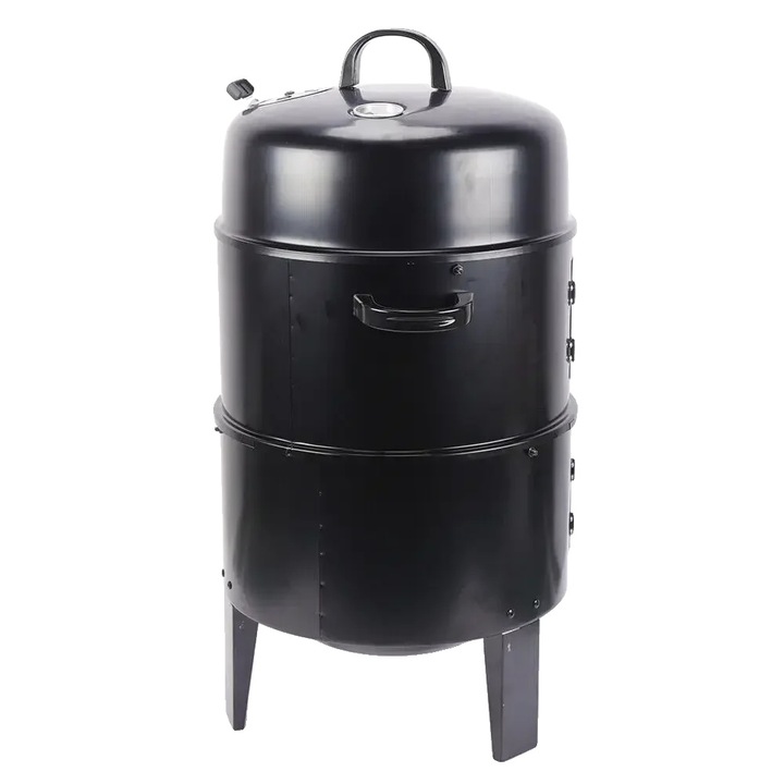 Gratar de gradina, multifunctional, design portabil, negru, 40cm x 84cm