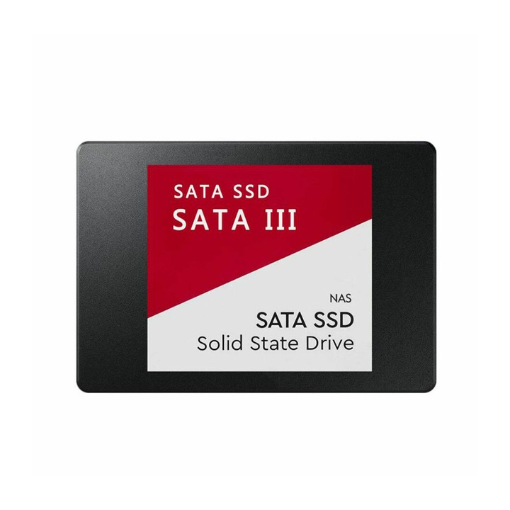 SSD SSD meghajtó, SATA III akár 500 MB/s sebességgel, piros címkés NAS, 2 TB