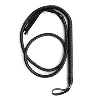 Piele ecologica neagra, 1,8m, BDSM, jucarie de joaca pentru cuplu