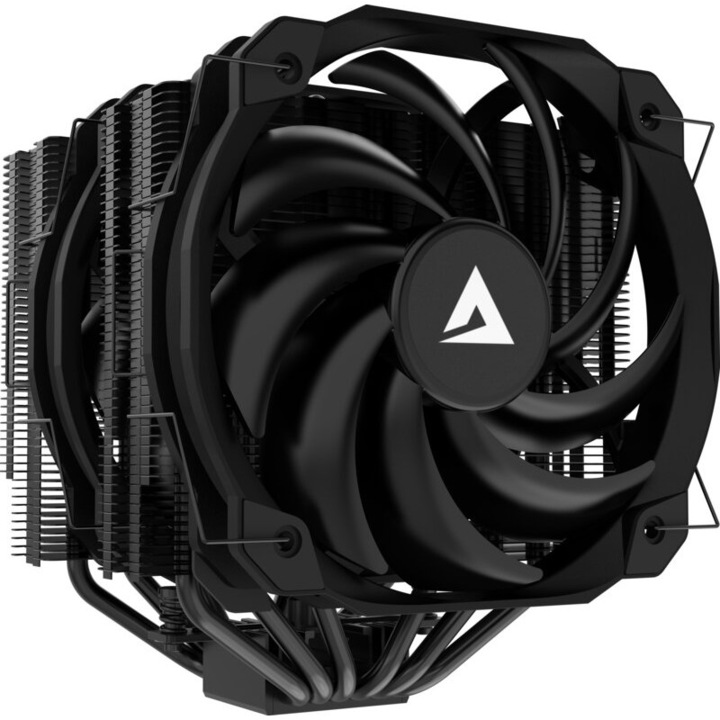 Cooler CPU ALPHAGEAR AirChill PRISM 65D PRO, dual-tower, ventilatoare 140mm, negru, 140x150mm