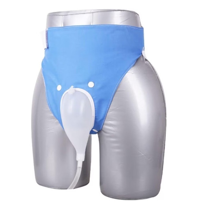 Set colector urina, silicon, cu pantaloni respirabili, 2 saci urina 1000ml si 2000ml, tub deversare 100cm