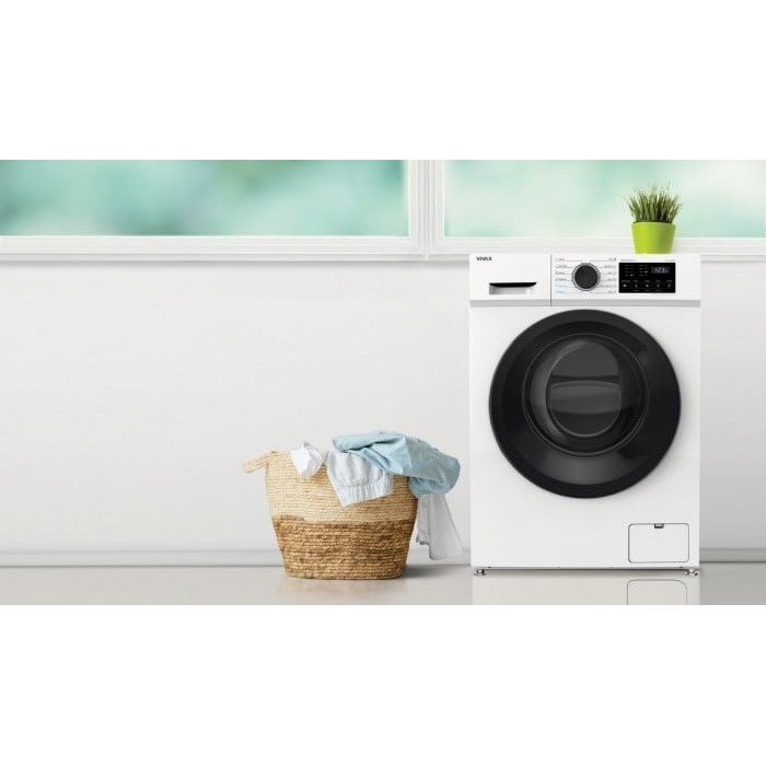 Masina de spalat rufe VIVAX WFL-141012CI, 10kg, 1400 RPM, 16 Programe, Alb