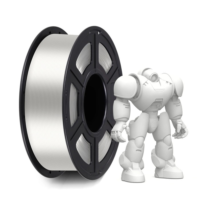 Rola filament 3D, Anycubic, PLA, Transparent - Clear, 1kg, lungime 330 m, diametru 1.75mm, compatibilitate cu majoritatea imprimantelor 3D tehnologie FDM