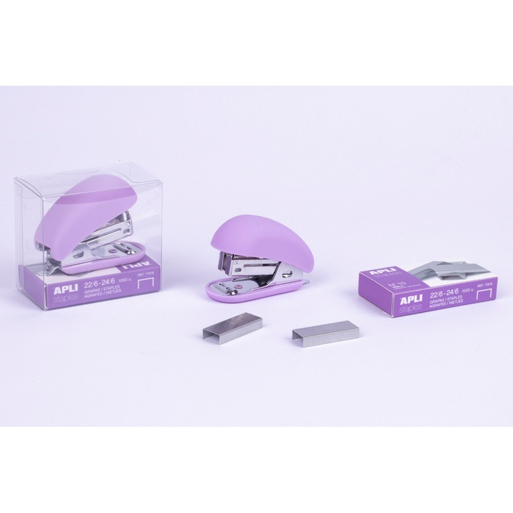 Мини телбод Apli, колекция Nordik, 24/6, 40 листа, лилав