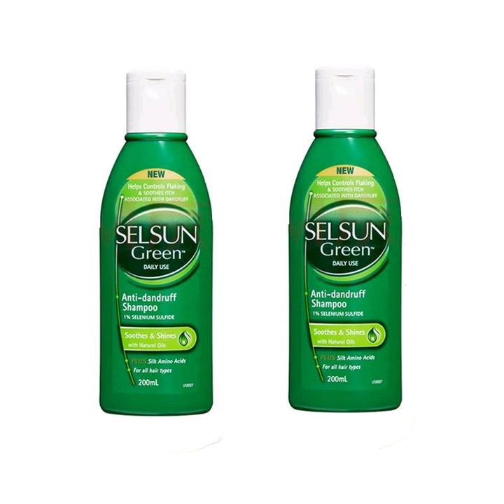 Set sampon Selsun pentru scalp cu matreata, 200 ml, 2 bucati