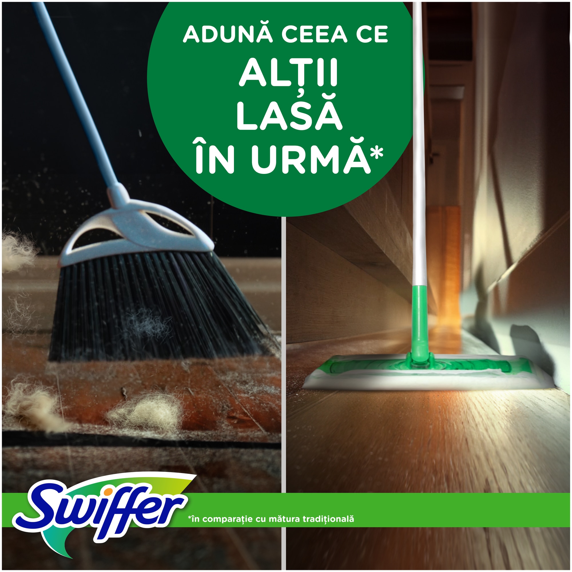 ｓuｆ＊ Rezerve lavete uscate pentru pardoseala Swiffer Sweeper, 72 buc