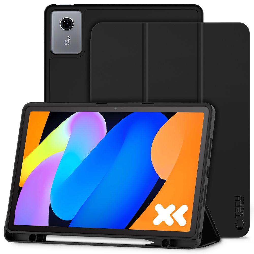 Husa Tech-Protect Smartcase Pen compatibila cu Lenovo Idea Tab 11 inch TB-336, Negru