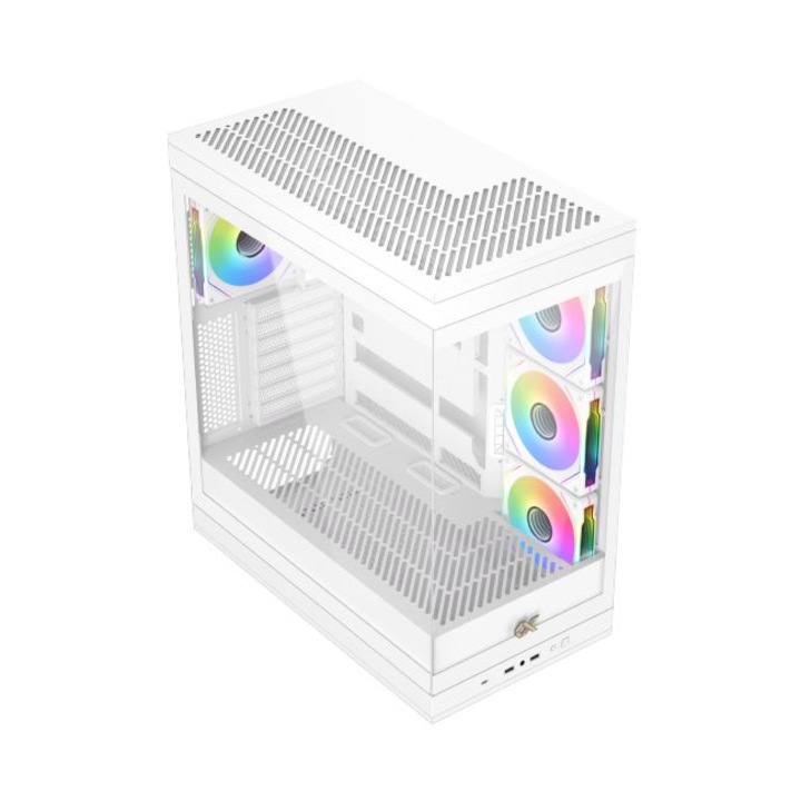 Компютърна кутия XIGMATEK Meta Arctic, Бял, Middle Tower