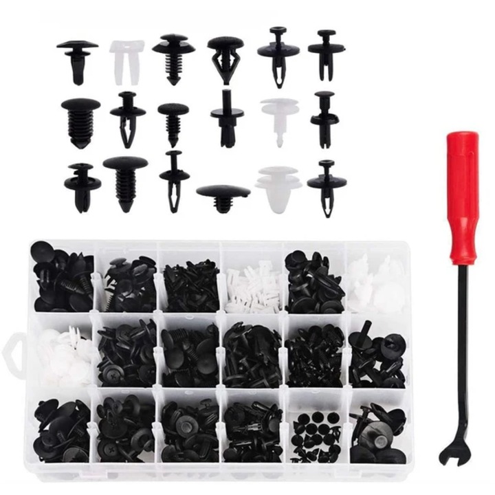 Set 415 cleme de fixare si clipsuri auto, diverse modele