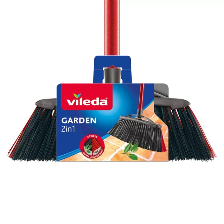Perie de maturat pentru exterior Vileda Garden 2in1 cu bara