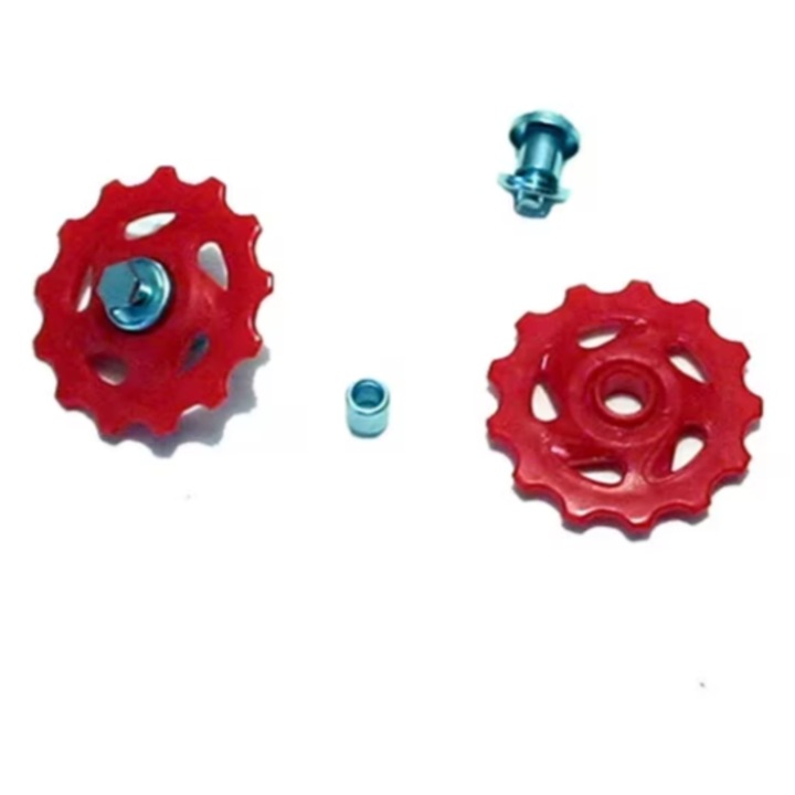 Пластмасови зъбни колела за превключвател, 10 зъба, червени - 42 мм