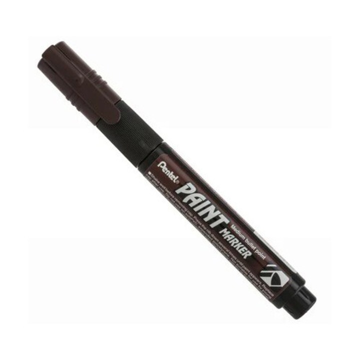 Marker Permanent Pentel Paint Marker Mmp20, 4 Mm Cu Vopsea Maro