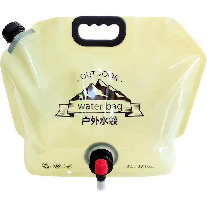 Vízálló táska 8L, krém színű