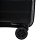 WINGS Valiza de cabina S Polipropilena Negru rezistent roti pivotante 360° si incuietoare cu cifru