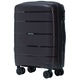 WINGS Valiza de cabina S Polipropilena Negru rezistent roti pivotante 360° si incuietoare cu cifru