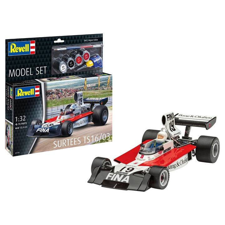 Revell Surtees Ts16/03 modellautó, 1:32, 78 darabos, 13,4 cm, műanyag