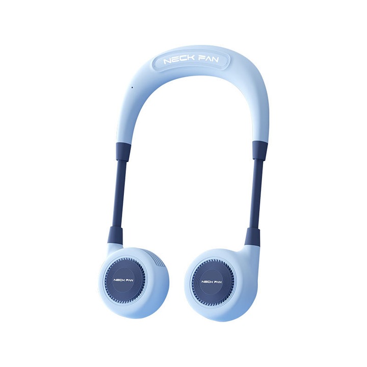 Ventilátor, USB töltés, 3 sebességes szélsebesség-szabályozás, 360°-os gyorshűtés, felfüggeszthető nyak, zajcsökkentés, 1800mah