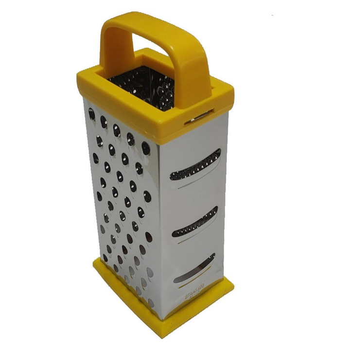 Razatoare cu patru laturi, otel inoxidabil, baza cauciucata, 23x7,5 cm