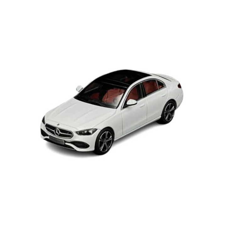 Macheta Mercedes-Benz C-Class Sedan (W206) 2021, Alb Opalite, scara 1/43, Herpa B66960635