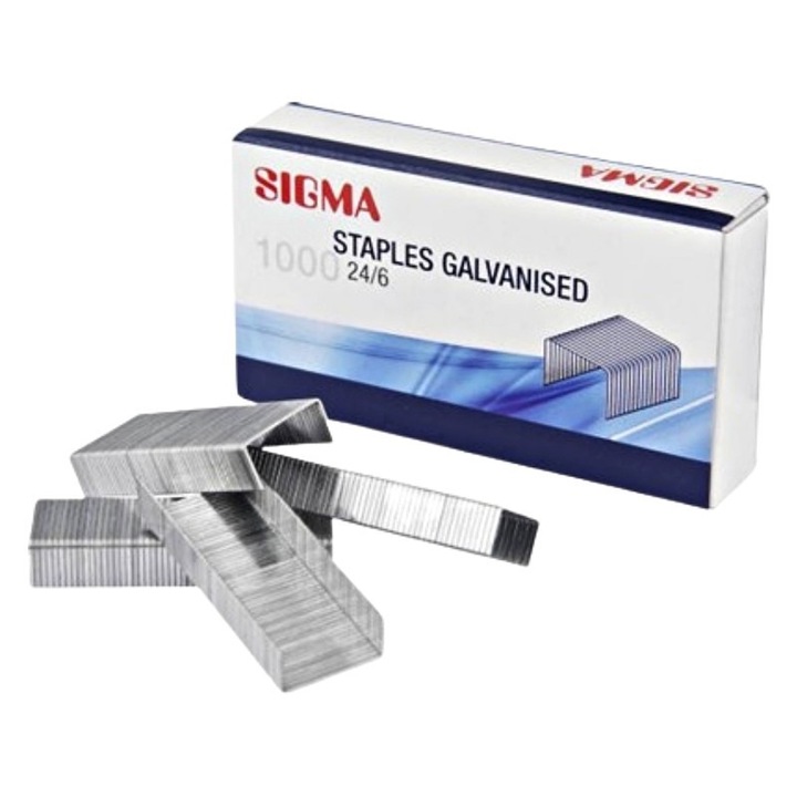 Capse Sigma 24/6, Otel Galvanizat, 1000 Buc