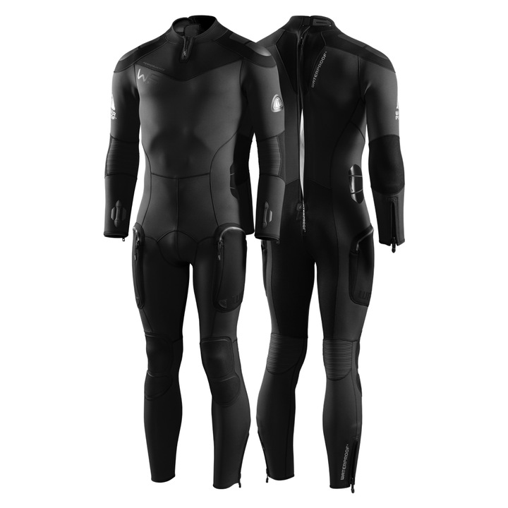 Costum neopren lung, fermoar spate, barbati, 3.5mm, Waterproof W5, L/t