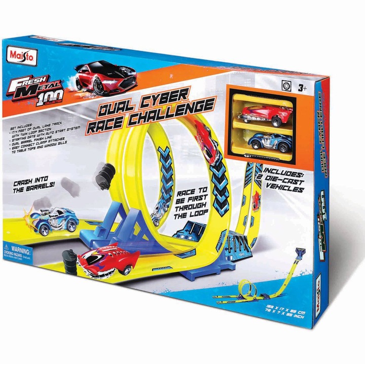 Maisto játékszett - Fresh Metal, Dual Cyber Race Challenge