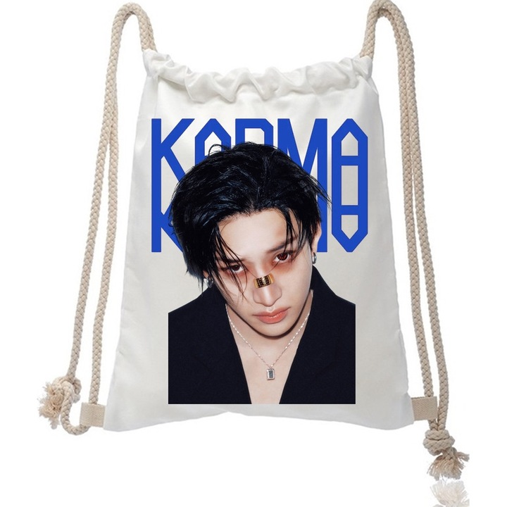 Персонализирана раница Stray Kids Karma Bang Chan, 34 x 44 x 1 см