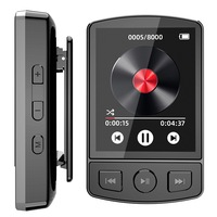 Player MP3 Portabil cu clip pe spate, ORBER, Ecran 1.77 inch Bluetooth 5.0, 32GB Memorie Interna, Radio FM, inregistrari, Potrivit pentru sport, conferinte, calatorii, Negru