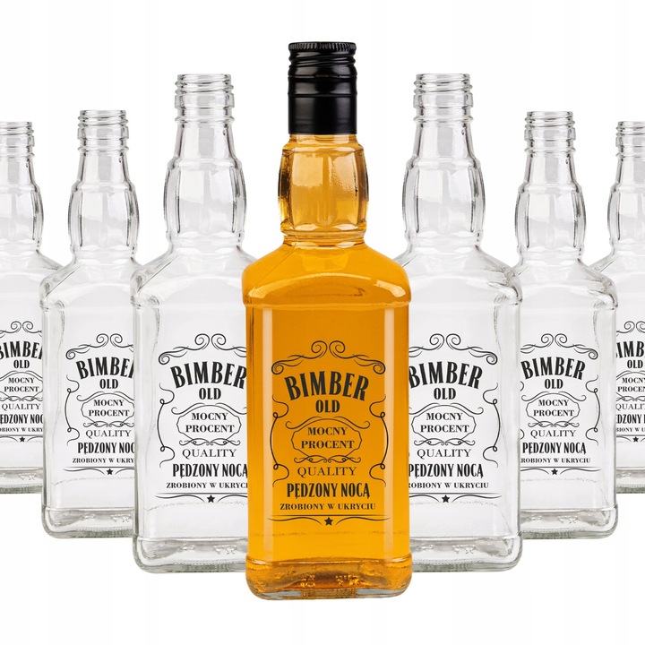 Set Sticle De Sticla Cu Imprimeu, Super Butelki, Sticla, 500 ml, Pentru Diverse Bauturi, Decoratiuni, Calitate Inalta A Sticlei, Inchidere Cu Capac, 22, 4 x 6.5 cm, Multicolor