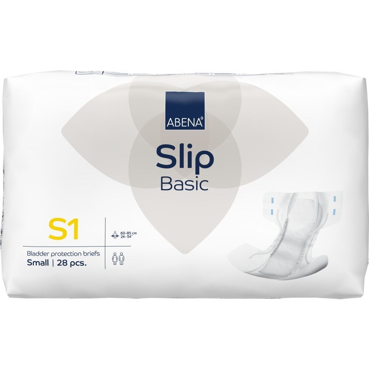 Scutece pentru adulti ABENA Slip Basic, S1, 1500 ml, 28 buc.