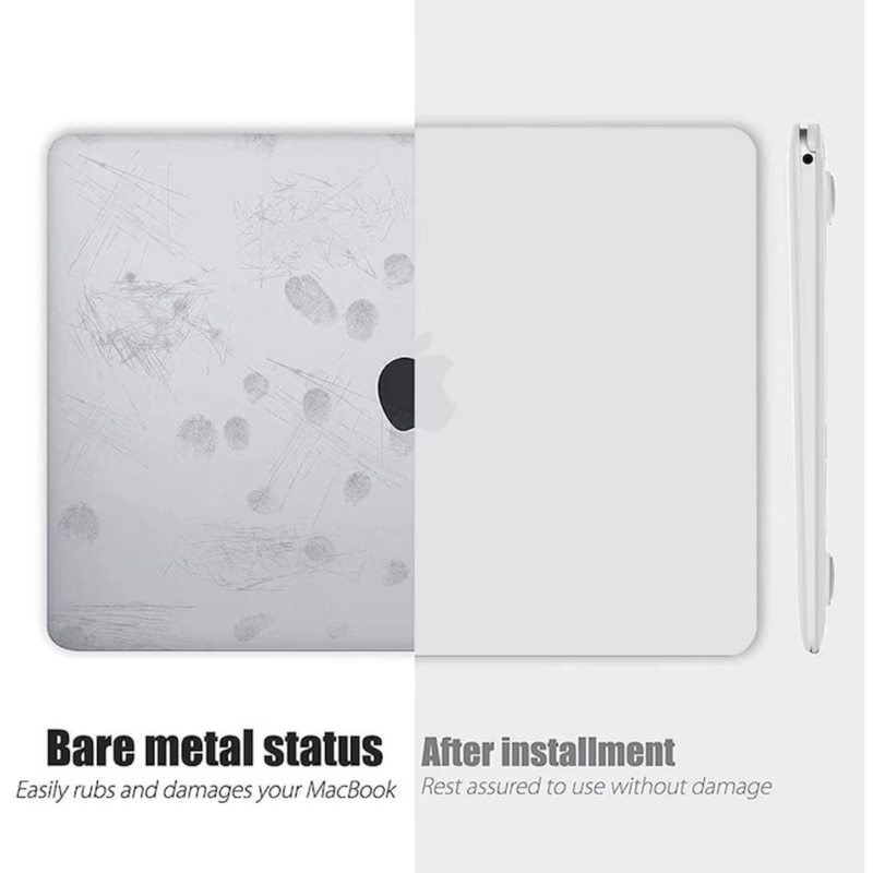Husa de protectie pentru MacBook Air, potrivita pentru MacBook Air 13,6 inch, versiuni M4, M3, M2, A3240, A3113, A2681, 2025, 2024, 2023, 2022, ZYciyci®, mata, transparenta