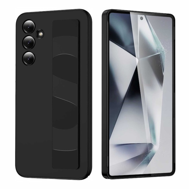 Husa telefon pentru Samsung Galaxy S24 5G, design bratara din silicon, TPU, rezistenta la socuri si praf, ZYciyci®, neagra