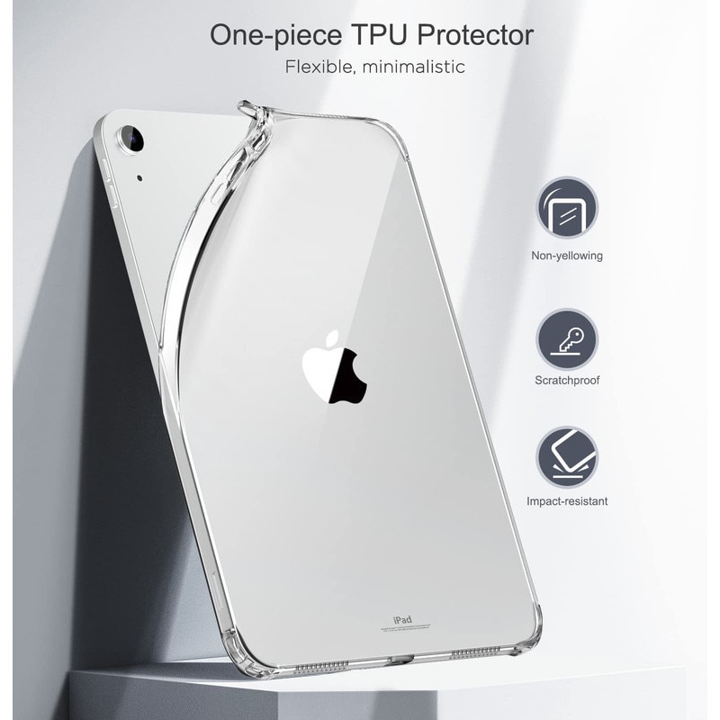 Husa tableta pentru iPad 11th gen 11-inch 2025 si iPad 10th gen 10.9-inch 2022, TPU, ZYciyci®, transparenta