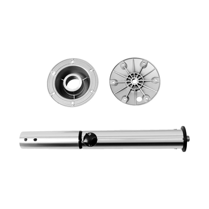 Настолен пиедестал, регулируема височина, компактен дизайн, сребрист, 22,24x28,35 инча