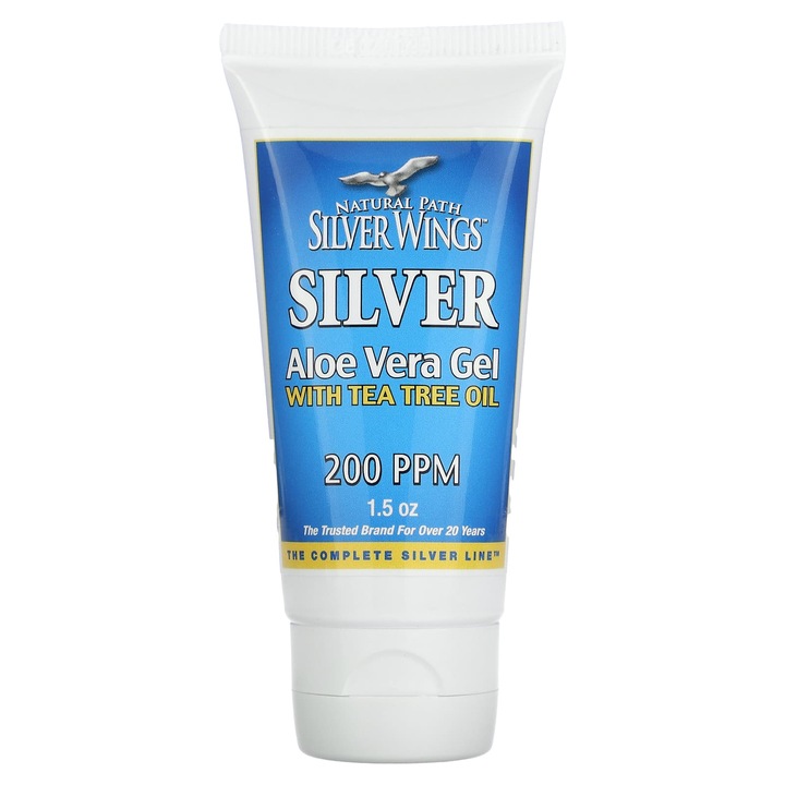 Aloe vera gél teafaolajjal, Natural Path Silver Wings, 42,5 g