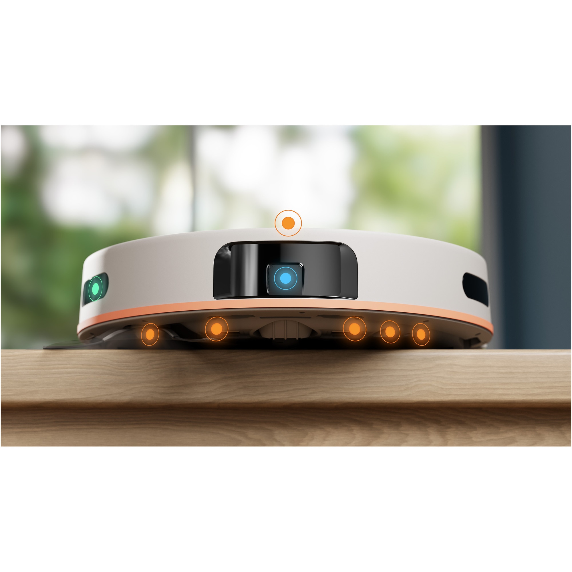 Aspirator robot si mop Philips XU5100/20 seria 5000, statie de golire automata, navigare LDS, mop rotativ, 10.000 Pa, Perie antiîncurcare, Detectare obstacole mici, Detectare automata a covoarelor, culoare bej
