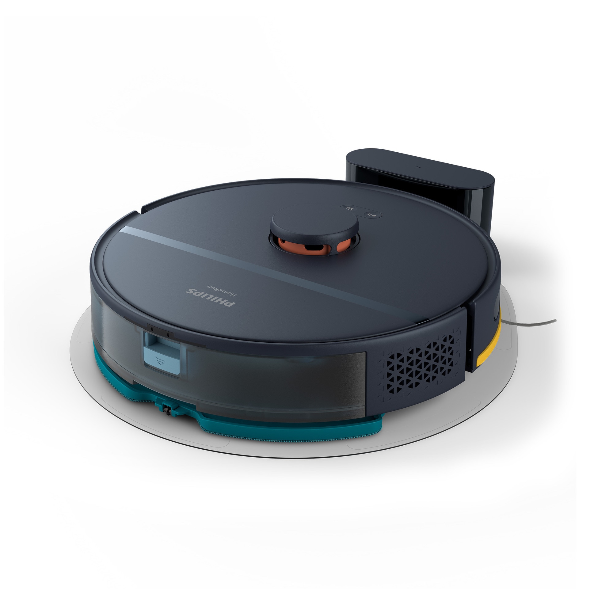 Robot de aspirare Philips XU2000/15 seria 2000, aspirator si mop, 5 hărţi, 6000 Pa, Wi-Fi, Navigare radar LDS, filtru EPA11 lavabil, scanare la 360 de grade, autonomie pana la 120