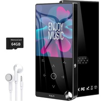 Player Mp3 Vala Tech®️ 64GB, Ecran TFT 2.4”, Sunet HiFi, Bluetooth, FM Radio, Reportofon, Difuzor Integrat, Redare Muzica, E-Book, Transfer USB Rapid, Autonomie Mare, Control Tactil