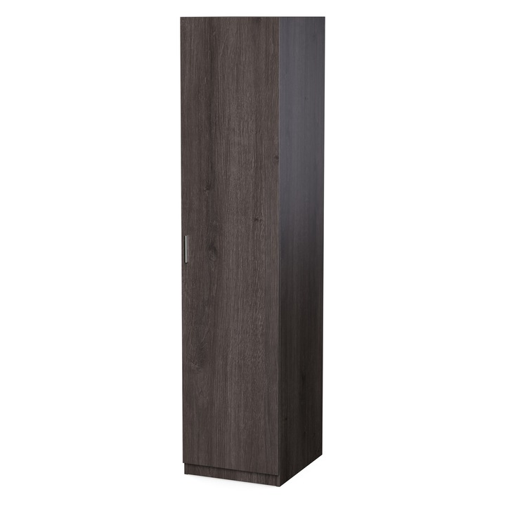 Dulap Tip Soldat, Meblast, 50x220x55 cm, PAL 18 mm, Balamale GTV, Cu Bara si Rafturi, Stejar Carpenter Coffee