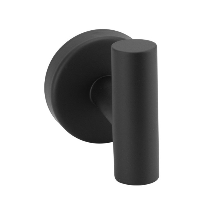 Cuier pentru baie 7x5,8cm, negru