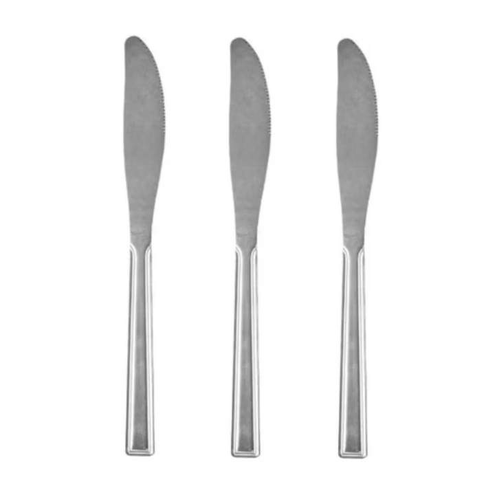 Set 3 cutite de masa, inox, General Trade