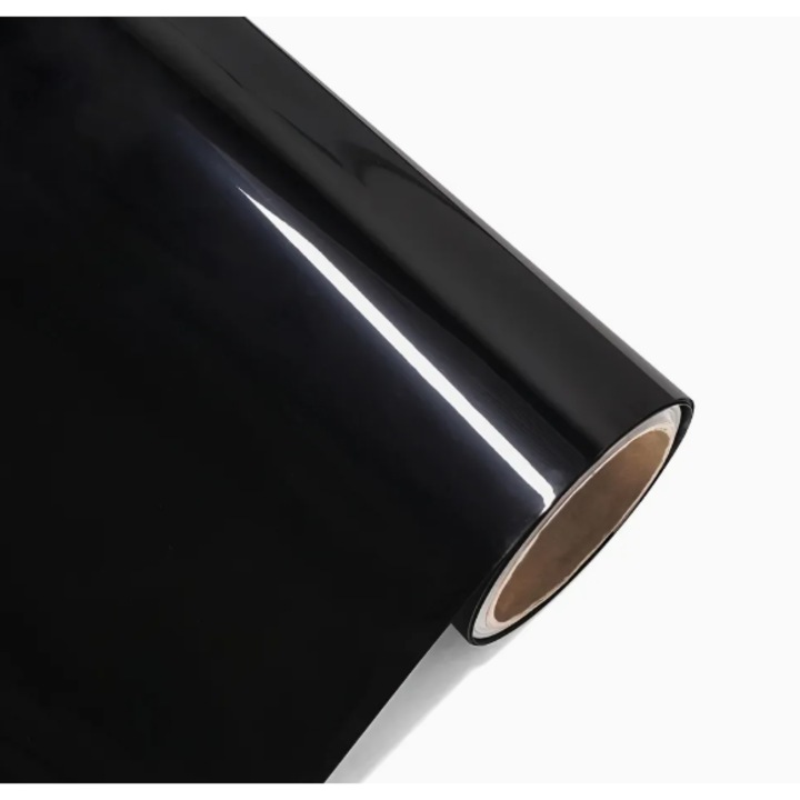 Autocolant auto Orafol 970RA, negru lucios, 110 microni, aplicare ușoară