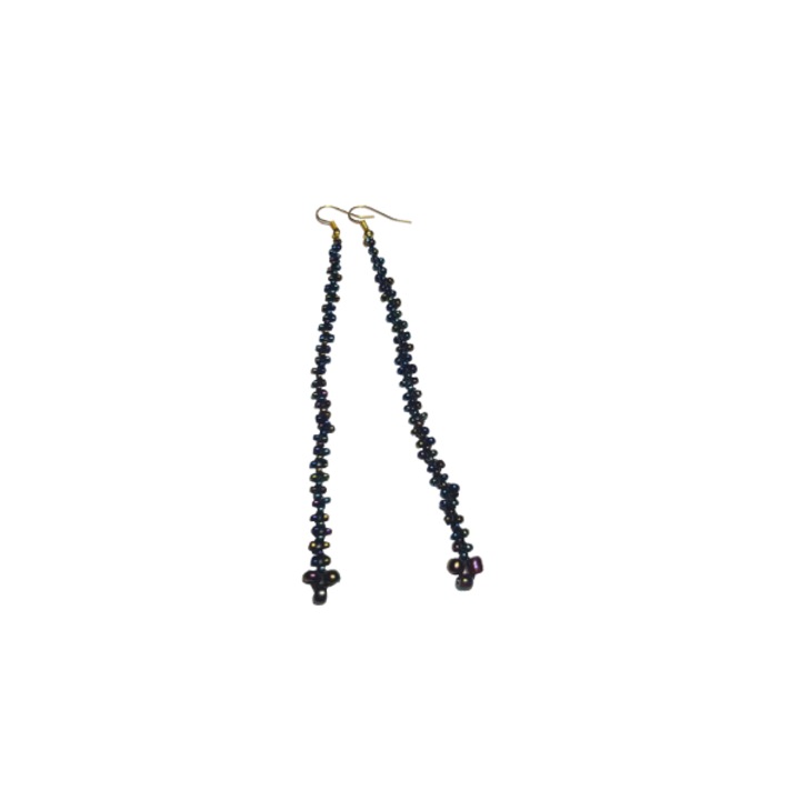Cercei dama handmade model Cellia, Negru