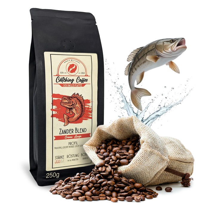 Cafea boabe Angler Coffee Crema Lungo, braziliană prăjită în Germania ...