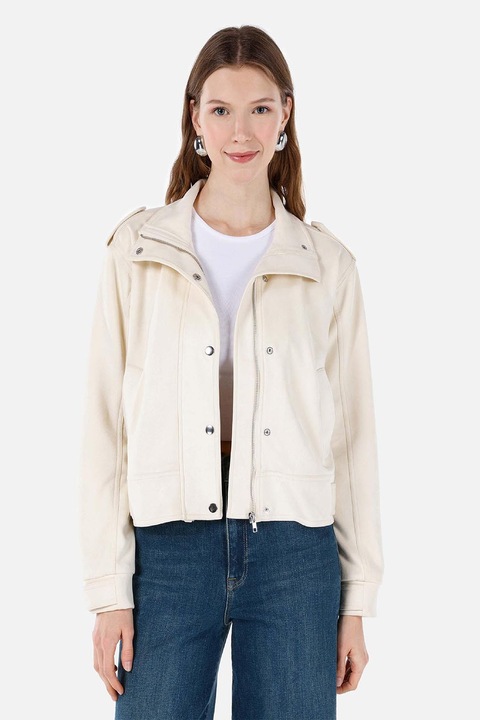 COLIN'S, Jacheta cu buzunare laterale, Crem, L